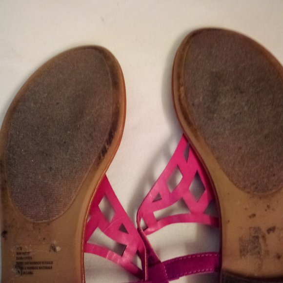 Faux Suede Thong Sandal With Sparkles - Picture 6 of 7